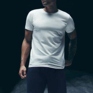 Alo Conquer Reform Crewneck Short Sleeve Athletic White Size S